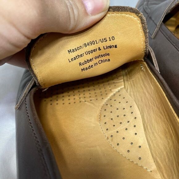 Warfield & Grand Mens Penny Loafer 10 Brown Slip On Heeled Leather Career - Picture 6 of 6